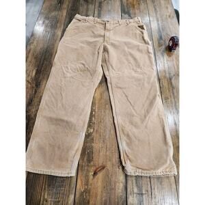 Vtg Carhartt Made in USA 44x32 Brown Blanket Lined B111 BRN Dungaree Fit Pants